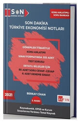 Akfon Yayınları - Akfon Yayınları 2021 Kaymakamlık KPSS Son Dakika Türkiye Ekonomisi Notları 3. Baskı