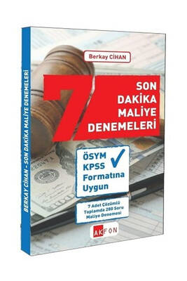 Akfon Yayınları KPSS A Son Dakika Maliye 7 Deneme - 1