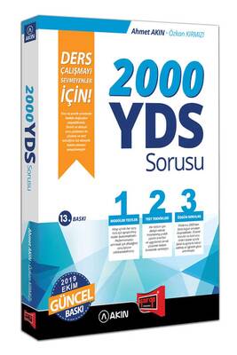 Akın Dil & Yargı Yayınları 2000 YDS Sorusu Ders Çalışmayı Sevmeyenler İçin 13. Baskı - 1