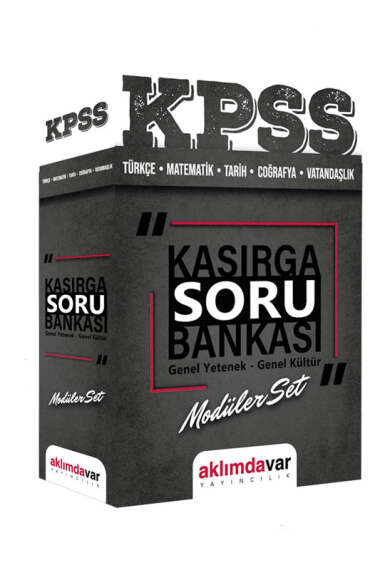 Aklımdavar Yayınları 2024 KPSS GK-GY Kasırga Serisi Tamamı PDF Çözümlü Soru Bankası Seti - 1