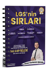 Alan Yayınları 2025 Sinan İpek 8.Sınıf Tüm Dersler LGS Sırları - Alan Yayınları