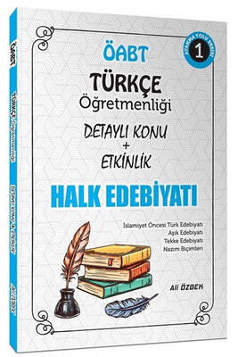 2021 ÖABT Türkçe Öğretmenliği Halk Edebiyatı Konu Anlatımlı 1. Kitap Ali Özbek - 1