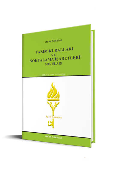 Altın Anahtar Yayınları Yazım Kuralları ve Noktalama İşaretleri Soruları - 1