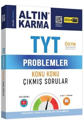 Altın Karma TYT Problemler Konu Konu Çıkmış Sorular - 1