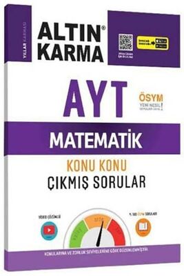 Altın Karma AYT Matematik Konu Konu Çıkmış Sorular - 1