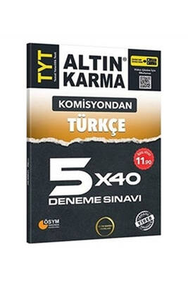Altın Karma Yayınları TYT Türkçe 5x40 Deneme Sınavı - 1