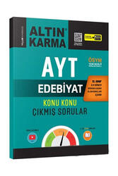 Altın Karma - Altın Karma Yayınları AYT 12.Sınıf 1.Dönem Edebiyat Konu Konu Çıkmış Sorular