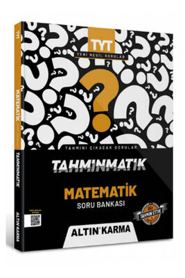 Altın Karma Yayınları 2022 TYT Matematik Tahminmatik Soru Bankası - 1
