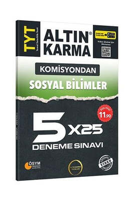 Altın Karma Komisyondan TYT Sosyal Bilimler 5x25 Deneme Sınavı - 1