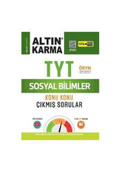 Altın Karma - Altın Karma 2022 TYT Sosyal Bilimler Konu Konu Çıkmış Sorular (Kolay-Orta-Zor)