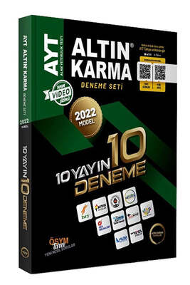Altın Karma Yayınları 2022 Model AYT 10 Yayın 10 Deneme Seti - 1