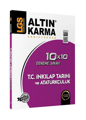 Altın Karma 8.Sınıf LGS T.C İnkılap Tarihi ve Atatürkçülük 10x10 Deneme Sınavı - 1