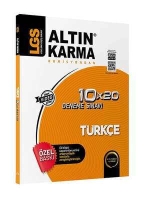 Altın Karma 8.Sınıf LGS Türkçe 10x20 Branş Deneme - 1
