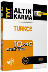 Altın Karma - Altın Karma TYT Türkçe Video Çözümlü 10x40 Deneme Sınavı