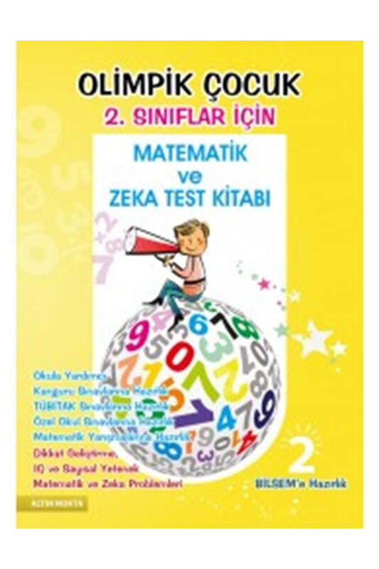 Altın Nokta Yayınları 2. Sınıflar İçin Olimpik Çocuk Bilsem Kanguru Matematik ve Zeka Testi Kitabı