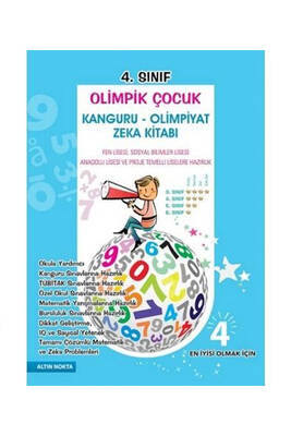 Altın Nokta Yayınları 4. Sınıf Olimpik Çocuk Bilsem Kanguru Olimpiyat Zeka Kitabı - 1