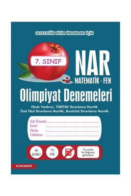 Altın Nokta Yayınları 7. Sınıf Nar Olimpiyat Denemeleri Matematik Fen - 1