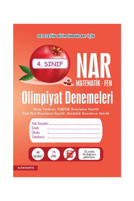 Altın Nokta Yayınları 4. Sınıf Matematik Fen Olimpiyat Denemeleri - 1