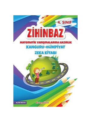 Altın Nokta Yayınları 4. Sınıf Zihinbaz Matematik Yarışmalarına Hazırlık Kanguru - Olimpiyat Zeka Kitabı - 1