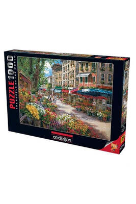 Anatolian 3106 Paris Çiçek Pazarı 1000 Parça Puzzle - 1