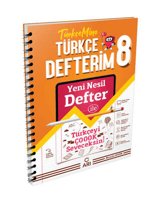 Arı Yayıncılık TürkçeMino Türkçe Defterim 8. Sınıf - 1