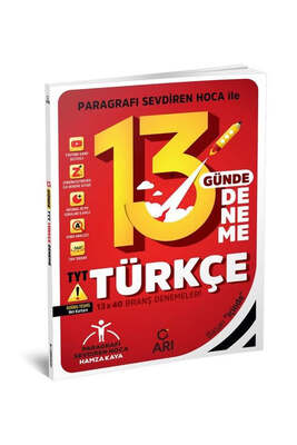 Arı Yayınları 2023 13 Günde TYT Türkçe Deneme - 1