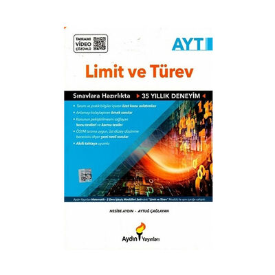 Aydın Yayınları AYT Limit ve Türev - 1