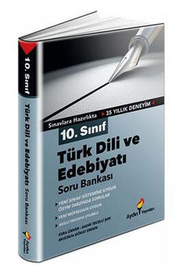 Aydın Yayınları 10. Sınıf Türk Dili ve Edebiyatı Soru Bankası - 1