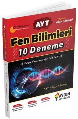 Aydın Yayınları AYT Fen Bilimleri 10 Deneme - 1