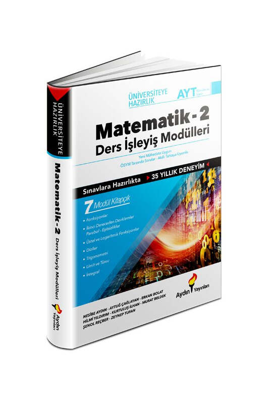 Aydın Yayınları AYT Matematik Ders İşleyiş Modülleri 2. Kitap