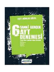 Okyanus Yayınları - Okyanus Yayınları AYT Eşit Ağırlık Sözel 6 Sanki Gerçek Denemesi