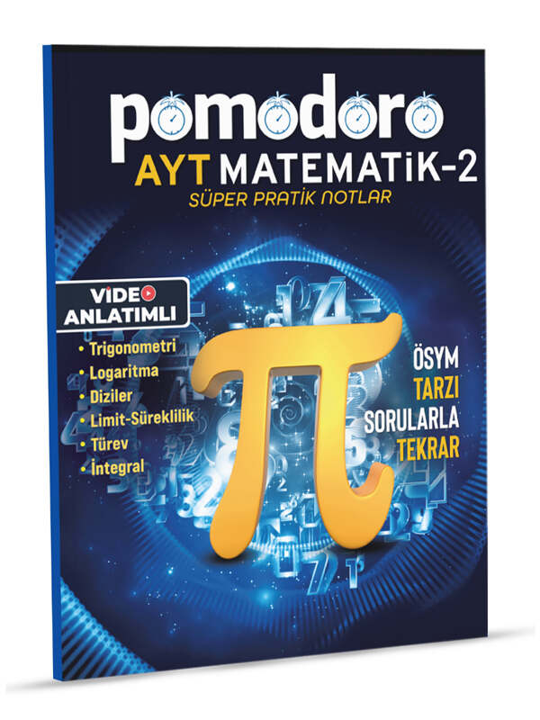 Pomodoro Yayınları AYT Matematik-2 Konu Soru Süper Pratik Notlar