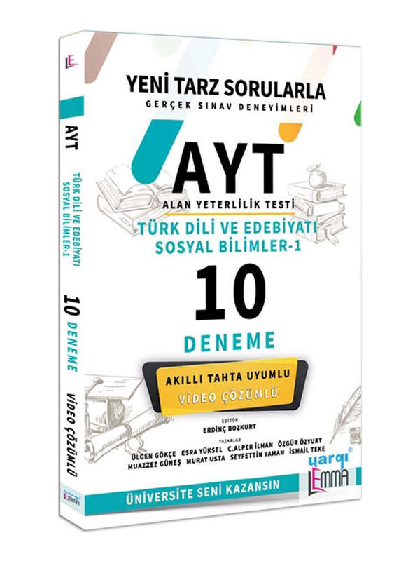 Yargı Lemma AYT Türk Dili ve Edebiyatı Sosyal Bilimler 1 Video Çözümlü 10 Deneme