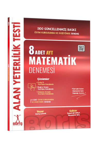 Barış Yayınları 2024 AYT Matematik 8'li Deneme - 1