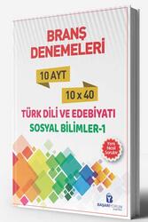 Başarıyorum Yayınları - Başarıyorum Yayınları AYT Türk Dili ve Edebiyatı Sosyal Bilimler 1 Branş Denemeleri