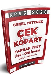 Benim Hocam Yayıncılık - Benim Hocam Yayınları 2020 KPSS Lise Ön Lisans Genel Yetenek Çek Kopart Yaprak Test