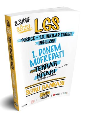 Benim Hocam Yayınları 2023 LGS 8. Sınıf Sözel 1.Dönem Müfredatı Tekrar Kitabı Soru Bankası - 1
