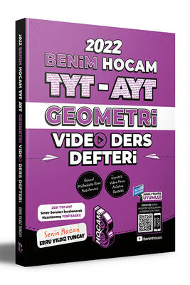 Benim Hocam Yayınları 2022 TYT AYT Geometri Video Ders Defteri - 1