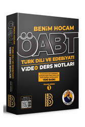 Benim Hocam Yayıncılık - Benim Hocam Yayınları 2022 ÖABT Türk Dili ve Edebiyatı Öğretmenliği Video Ders Notları
