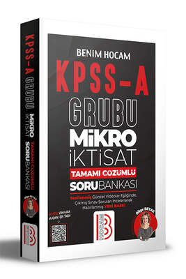 Benim Hocam Yayınları KPSS A Mikro İktisat Tamamı Çözümlü Soru Bankası - 1