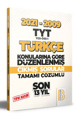Benim Hocam Yayınları 2009-2021 TYT Türkçe Son 13 Yıl Tıpkı Basım Konularına Göre Düzenlenmiş Tamamı Çözümlü Çıkmış Sorular - 1