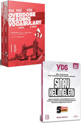 Benim Hocam Yayınları YDS YÖKDİL YKSDİL Overdose Reading Vocabulary ve Sınav Kelimeleri Seti - 1