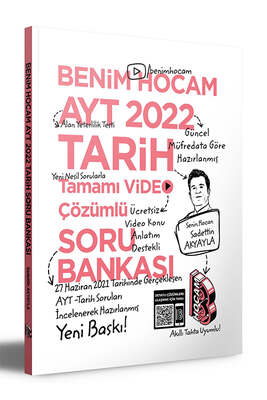 Benim Hocam Yayınları 2022 AYT Tarih Tamamı Video Çözümlü Soru Bankası - 1