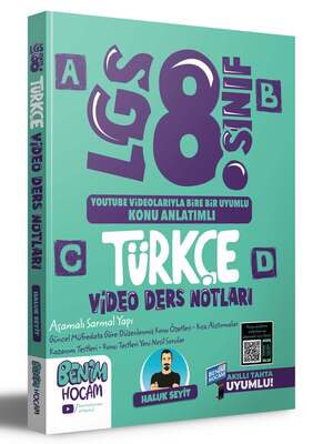 Benim Hocam Yayınları 2023 LGS 8.Sınıf Türkçe Video Ders Notları (Konu Anlatımı) - 1