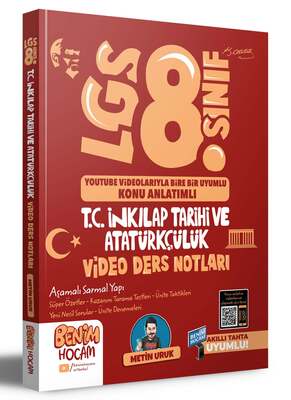 Benim Hocam Yayınları 2023 LGS 8.Sınıf T.C. İnkılap Tarihi ve Atatürkçülük Video Ders Notları (Konu Anlatımı) - 1