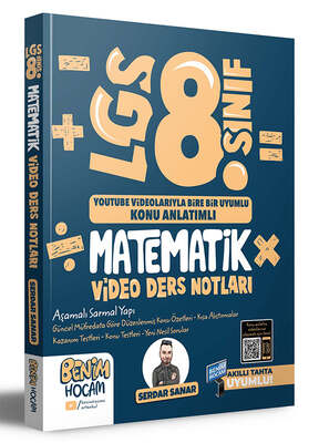 Benim Hocam Yayınları 2023 LGS 8.Sınıf Matematik Video Ders Notları (Konu Anlatımı) - 1