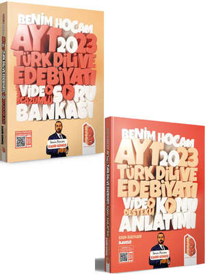 Benim Hocam Yayınları 2023 AYT Türk Dili ve Edebiyatı Video Destekli Konu Anlatımı ve Soru Bankası Seti - 1