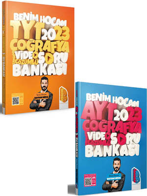 Benim Hocam Yayınları 2023 TYT - AYT Coğrafya Tamamı Video Çözümlü Soru Bankası Seti - 1