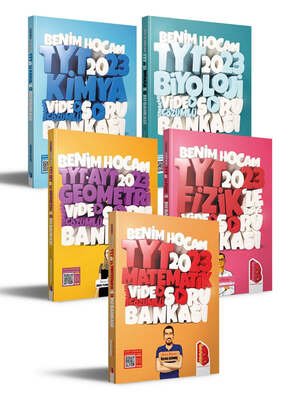 Benim Hocam Yayınları 2023 YKS TYT Sayısal Bölüm Tamamı Video Çözümlü Soru Bankası Seti - 1