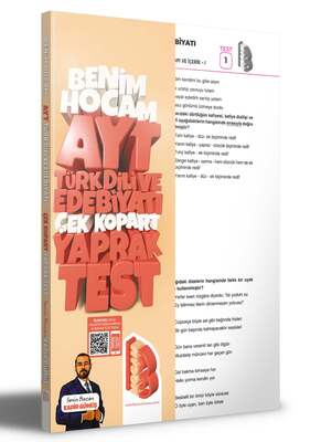 Benim Hocam Yayınları 2023 AYT Türk Dili ve Edebiyatı Çek Kopar Yaprak Test - 1